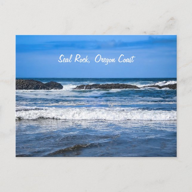 Seal Rock Oregon Coast On Pacific Ocean Postkarte (Vorderseite)