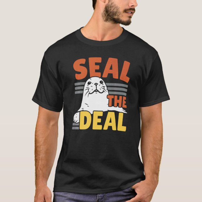 Seal The Deal Underwater Animal Marine Biology Sea T-Shirt (Vorderseite)