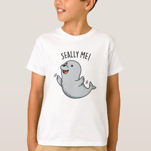 Seally Me Funny Siegel Puff T-Shirt