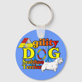 Sealyham_Terrier_Agility Schlüsselanhänger