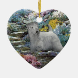 Sealyham Terrier Art Keramik Ornament