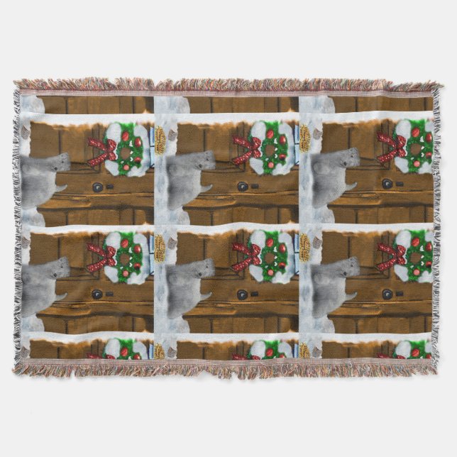 Sealyham Terrier Christmas Decke (Vorderseite)