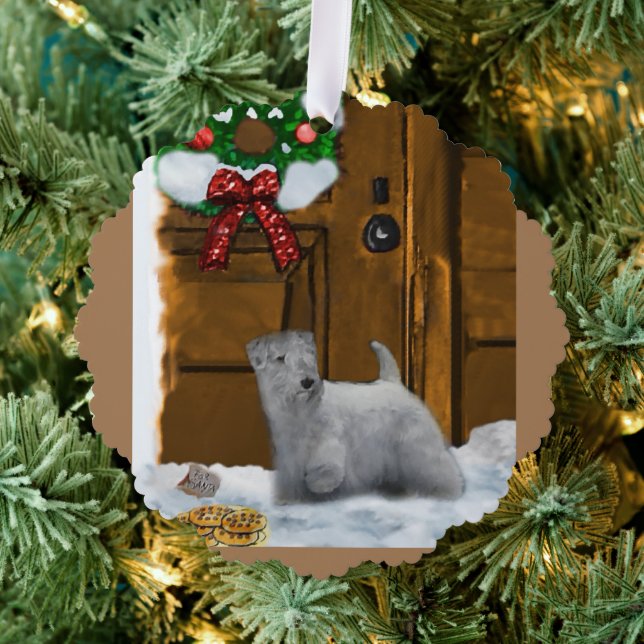 Sealyham Terrier Christmas Geschenke Ornament Karte (Insitu (Baum))