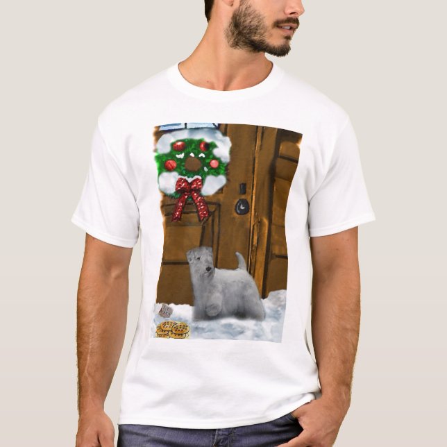 Sealyham Terrier Christmas Geschenke T-Shirt (Vorderseite)