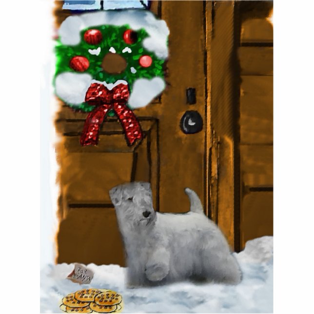 Sealyham Terrier Christmas Ornament Fotoskulptur Ornament (Vorne)