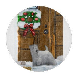 Sealyham Terrier Christmas Schneidebrett