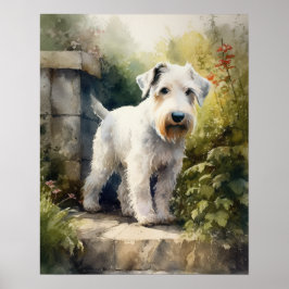 Sealyham Terrier Dog Art Print Poster
