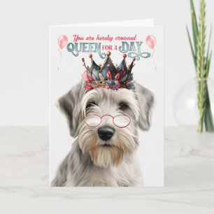 Sealyham Terrier Dog Queen Day Funny Birthday Karte