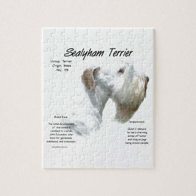 Sealyham Terrier History Puzzle (Vertikal)