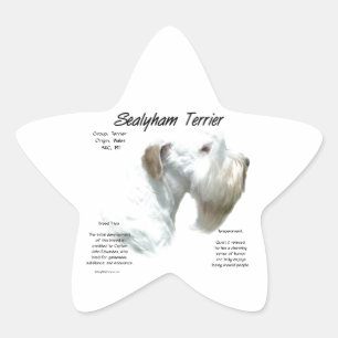 Sealyham Terrier History Stern-Aufkleber
