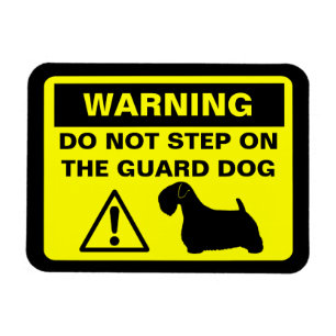 Sealyham Terrier Humore Guard Dog Warnung Magnet