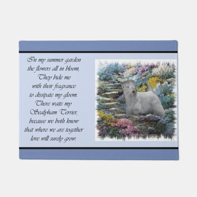Sealyham Terrier Lovers Art Fußmatte (Vorderseite)