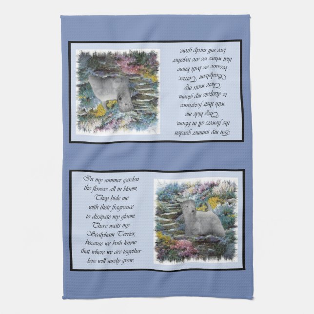 Sealyham Terrier Lovers Art Geschirrtuch (Vertikal)