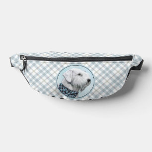 Sealyham Terrier Malerei Süße Originale Hundekunst Bauchtasche