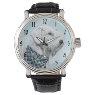 Sealyham Terrier Painting - Niedliche Original Dog Armbanduhr