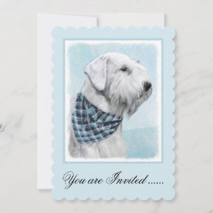 Sealyham Terrier Painting - Niedliche Original Dog Einladung