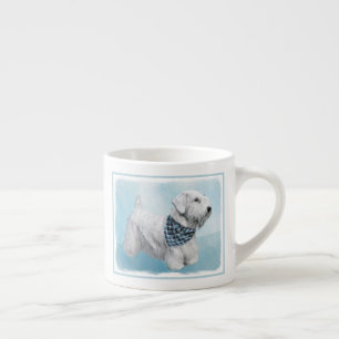 Sealyham Terrier Painting - Niedliche Original Dog Espressotasse