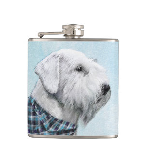 Sealyham Terrier Painting - Niedliche Original Dog Flachmann