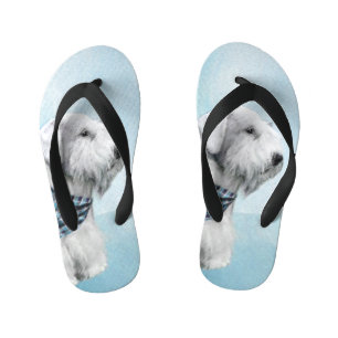 Sealyham Terrier Painting - Niedliche Original Dog Kinderbadesandalen