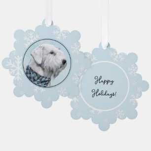 Sealyham Terrier Painting - Niedliche Original Dog Ornament Karte