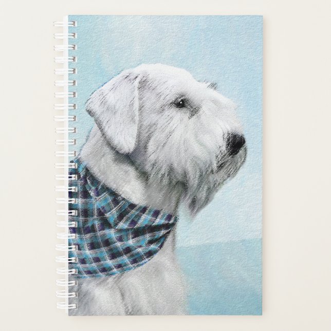 Sealyham Terrier Painting - Niedliche Original Dog Planer (Vorderseite)