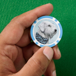 Sealyham Terrier Painting - Niedliche Original Dog Pokerchips