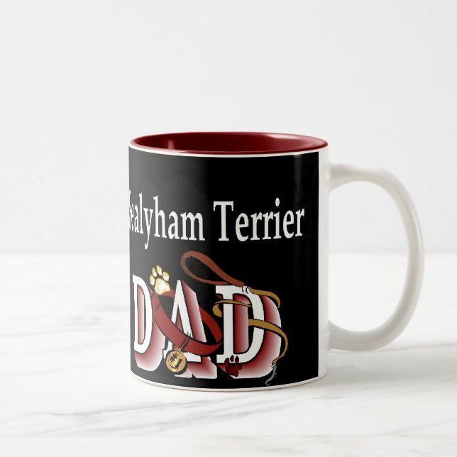 Sealyham Terrier Vater Geschenke Zweifarbige Tasse (Rechts)