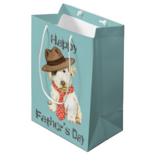 Sealyham Terrier Vater Medium Geschenktasche Mittlere Geschenktüte
