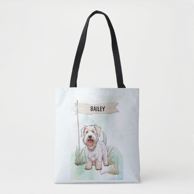 Sealyham Terrier Wasserfarben personalisierter Hun (Vorderseite)