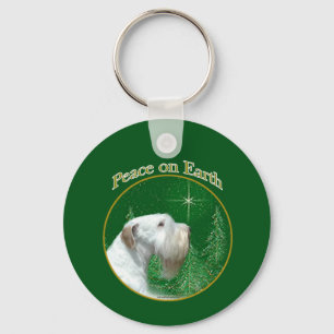 Sealyham Terrier Weltfrieden Schlüsselanhänger