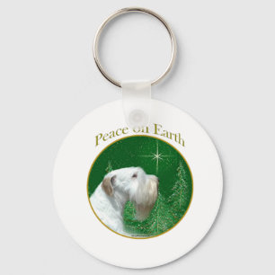 Sealyham Terrier Weltfrieden Schlüsselanhänger