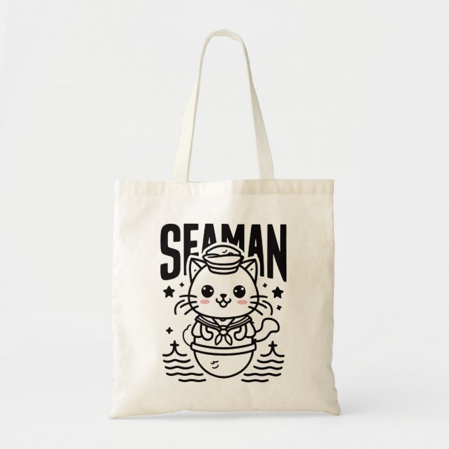 Seaman Cat Lover Tragetasche (Vorne)