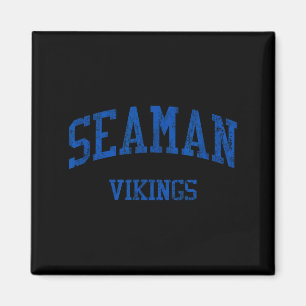 Seaman High School Hs Topeka Ks Vintage Srts  Magnet