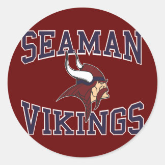 Seaman Vikings Runder Aufkleber