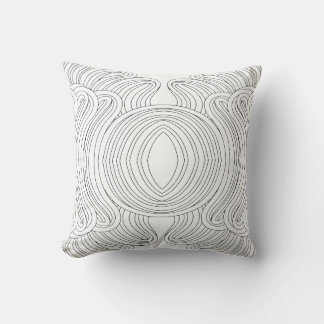 Seamless abstract symmetrical linear pattern kissen
