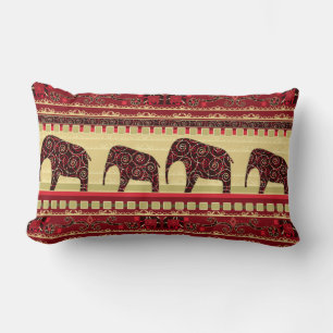 Seamless african ethno design ornamental elephant  lendenkissen