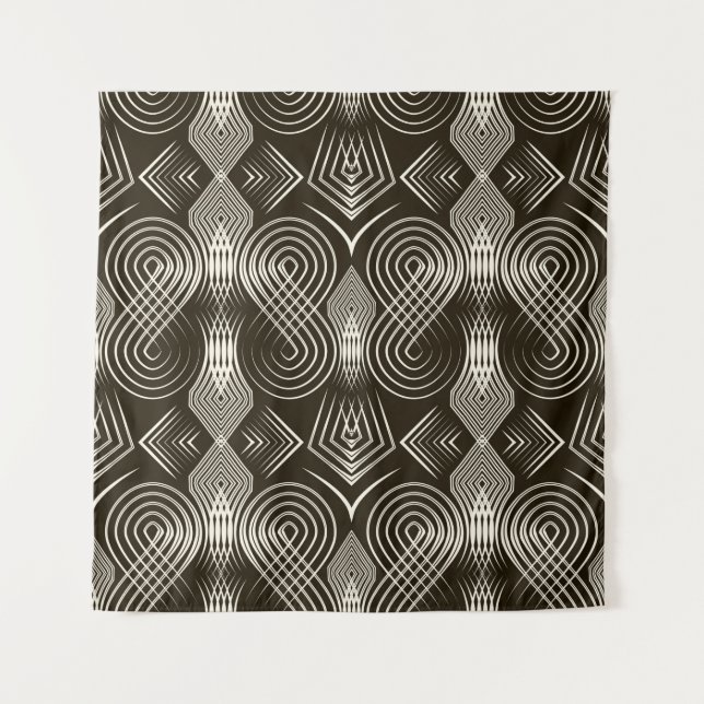 Seamless antique art deco pattern ornament. Geomet Wandteppich (Vorderseite)