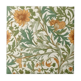 Seamless Arts and Crafts style repeating pattern Fliese