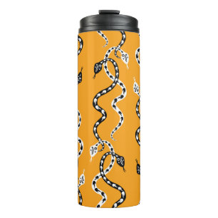 Seamless background of creeping decorative snakes thermosbecher
