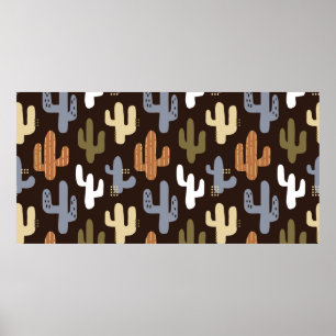 seamless background patterns in Scandinavian style Poster