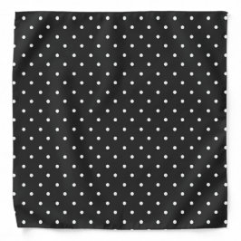 Seamless black and white polka dot pattern  halstuch