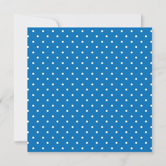 Seamless blue background polka dot pattern  dankeskarte (Vorderseite)