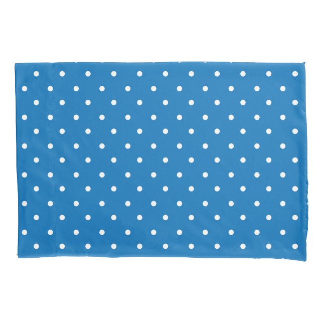 Seamless blue background polka dot pattern  kissenbezug (Vorderseite-Links)