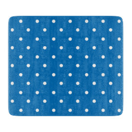 Seamless blue background polka dot pattern  schneidebrett
