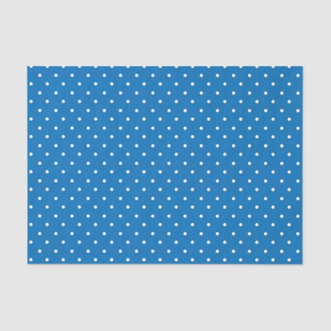 Seamless blue background polka dot pattern  seidenpapier (Vorderseite)