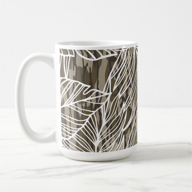 Seamless Botanical Bottom Lands Camo Kaffeetasse (Links)