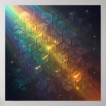 Seamless Bright Spectrum Geometric Wallpaper