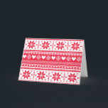 Seamless Christmas card, winter, skandinavisch, gl Feiertagskarte<br><div class="desc">Nahtlose Weihnachten,  Winter,  skandinavisches Retromuster</div>