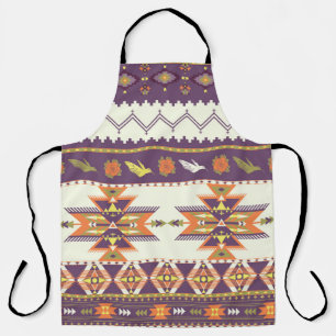 Seamless colorful aztec pattern schürze