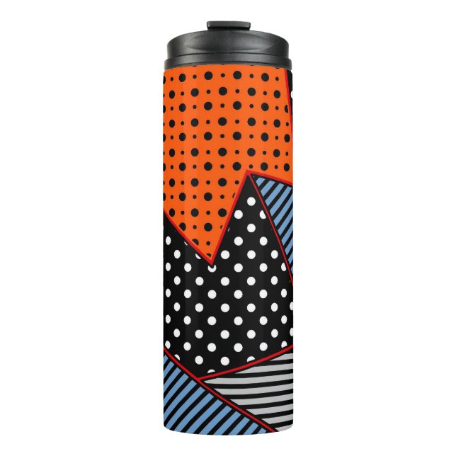seamless creative pattern with geometric compounds thermosbecher (Vorderseite)